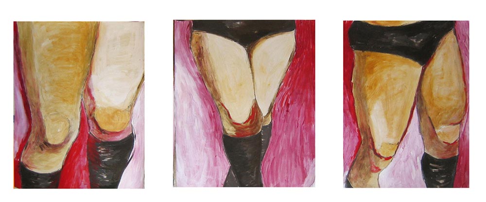  2008 morceaux choisis(triptyque 104x90cm